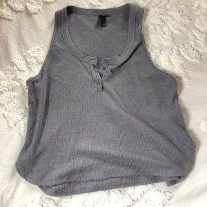 Wild fable gray waffle tank